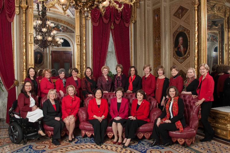 Senators Go Red for Women